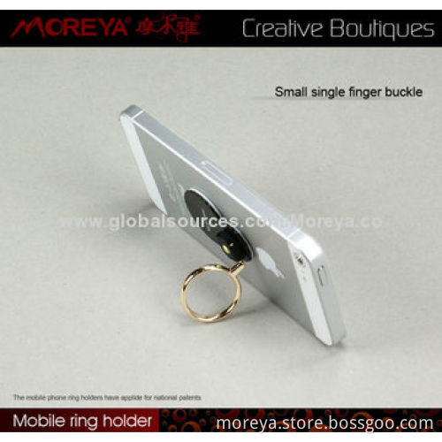 Finger Ring Holder for Smartphones, Tablet PCs, Accessory, Sized 50 x 40 x 14mm, Zinc Alloy Material